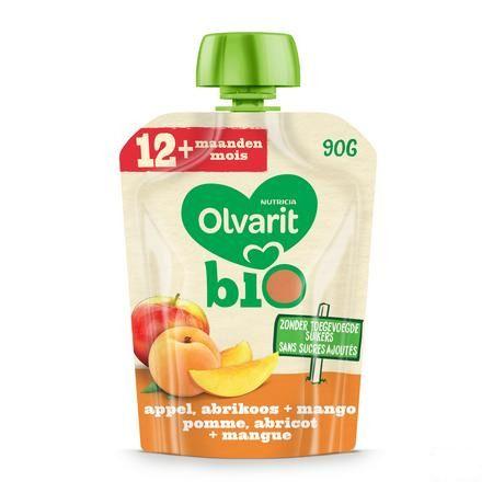 Olvarit Bio Pomme Abricot Mangue 12M 90G  -  Nutricia