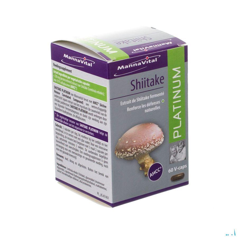 Mannavital Shiitake Platinum V-Capsule 60