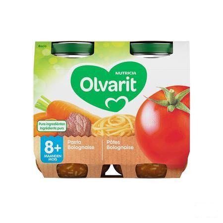 Olvarit Pasta Bolognaise 2x200 gr 8m06  -  Nutricia