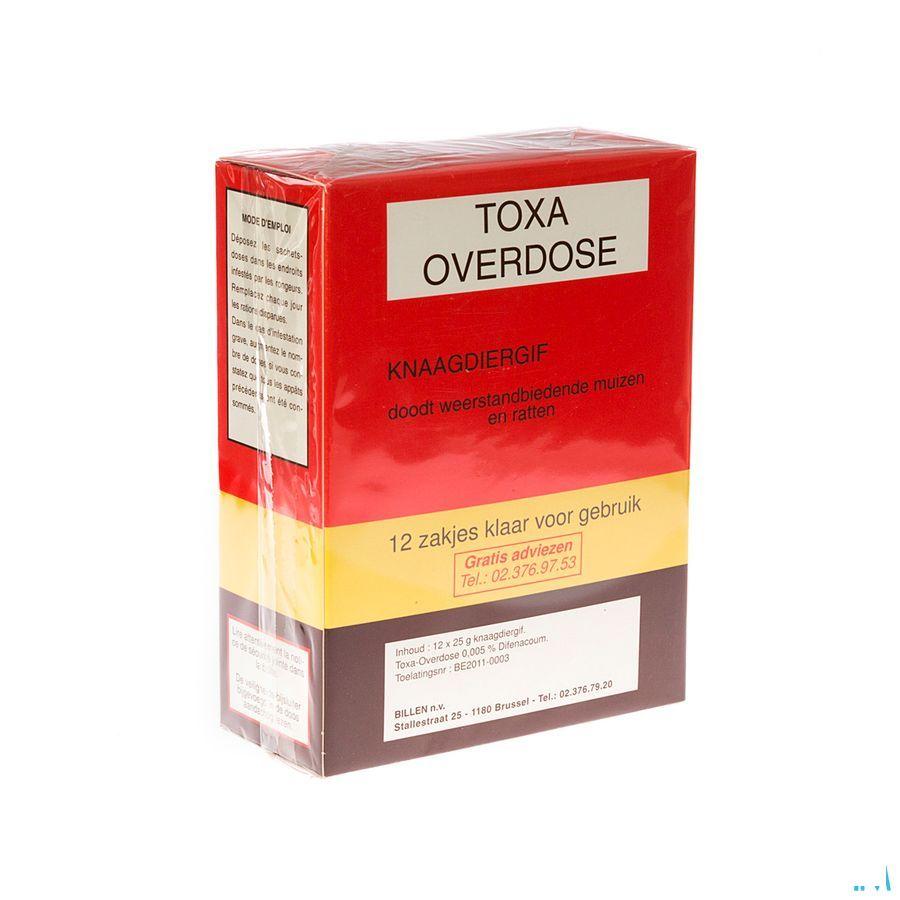 Toxa Overdose Muizenvergif 12 X 25 gr