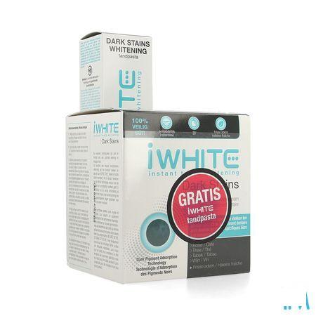 Iwhite Dark Stains 10 + Tandpasta Whitening 75 ml