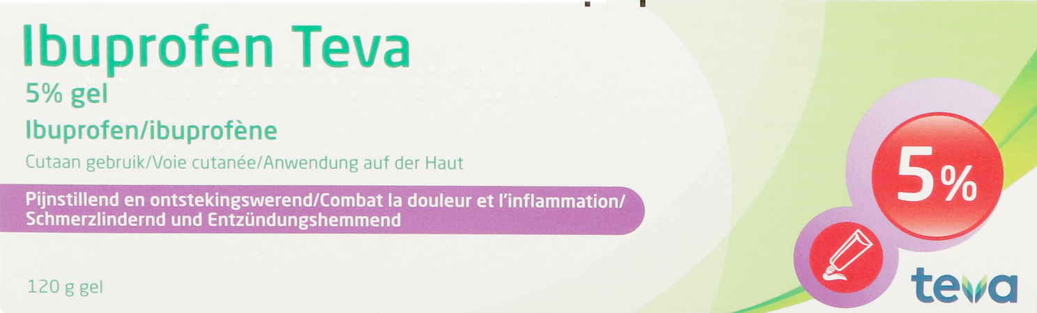 Ibuprofen Teva Gel Tube 120 gr