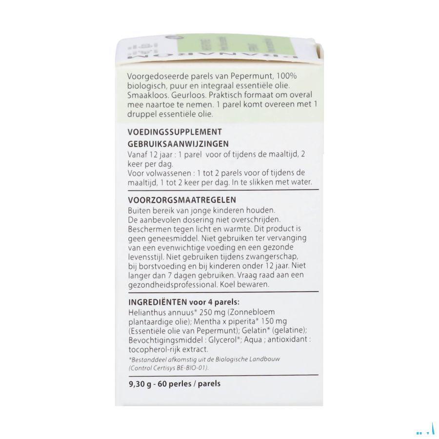 Parels Pepermunt Bio Ess Olie Caps 60 Pranarom