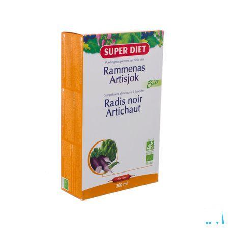 Super Diet Rammenas-artisjok Bio Ampullen 20x15 ml  -  Superdiet Laboratoires