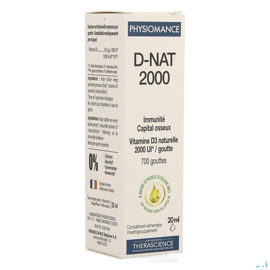 D-Nat 2000 Flacon Druppels 20 Ml Physiomance PHY341  -  Therascience