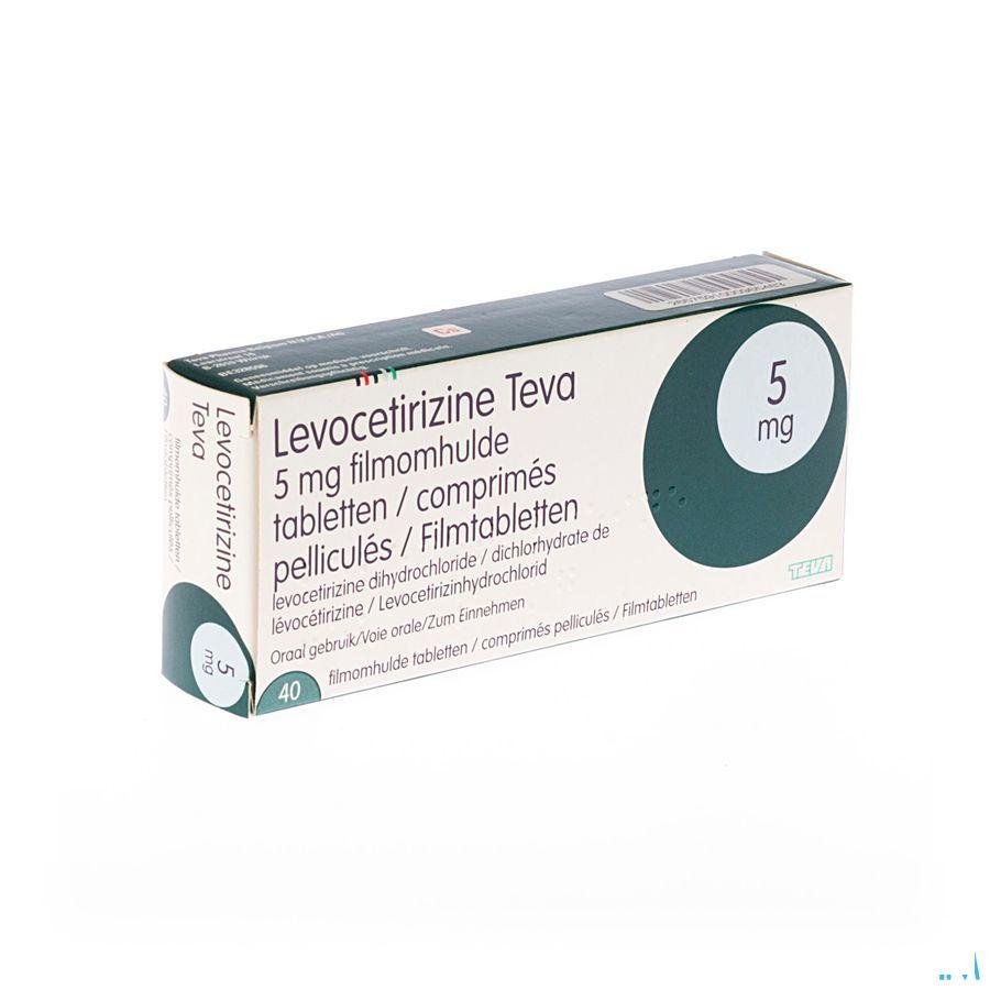 Levocetirizine Teva 5 mg Filmomhulde Tabletten 40 X 5 mg