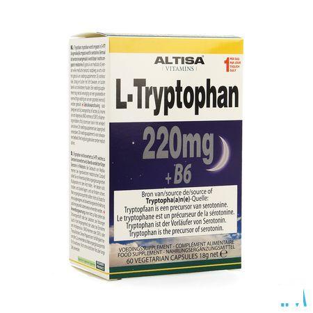Altisa L-tryptofaan 220 mg + B6 V-Capsule 60  -  Dieximport