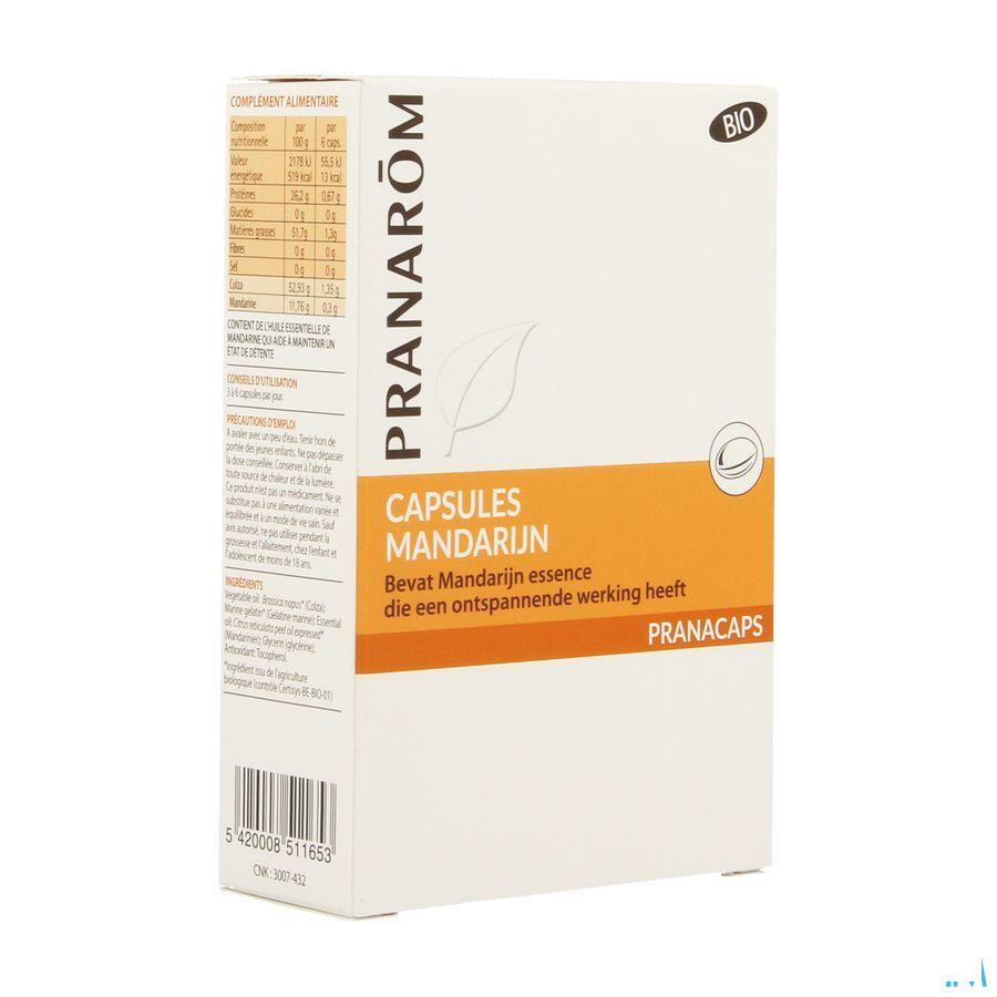 Mandarijn Bio Blister Capsule 2x15  -  Pranarom