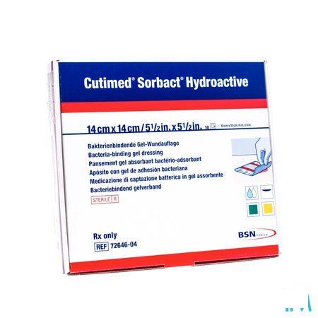 Cutimed Sorbact Hydroactive 14x14,0cm 10 7264604