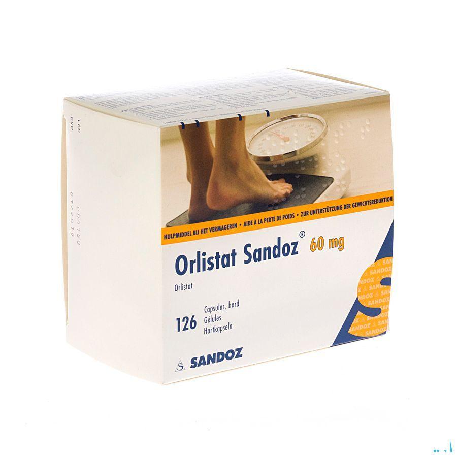 Orlistat Sandoz Capsule Dure 126 X 60 mg 