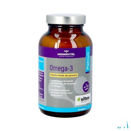 Mannavital Omega 3 Huile Poisson Softgels 60  -  Mannavita