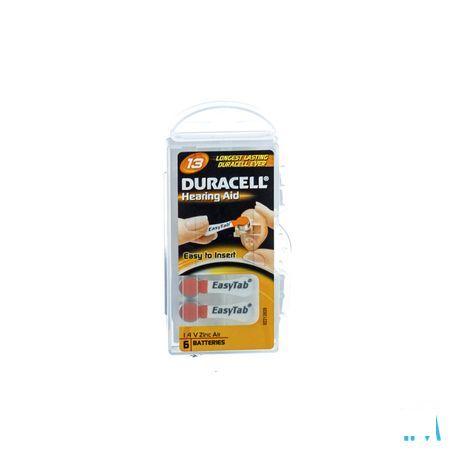 Duracell Easytab Hoorbatterij Da13 6 Oranje