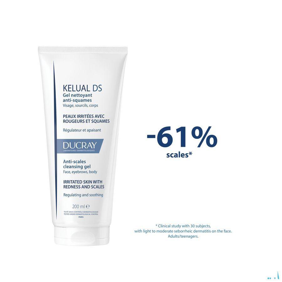 Ducray Kelual Ds Reinigingsgel A/Schilfers200 ml