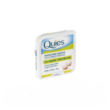 Quies Oordoppen Natuurlijke Was 8 Paar 104422  -  Quies