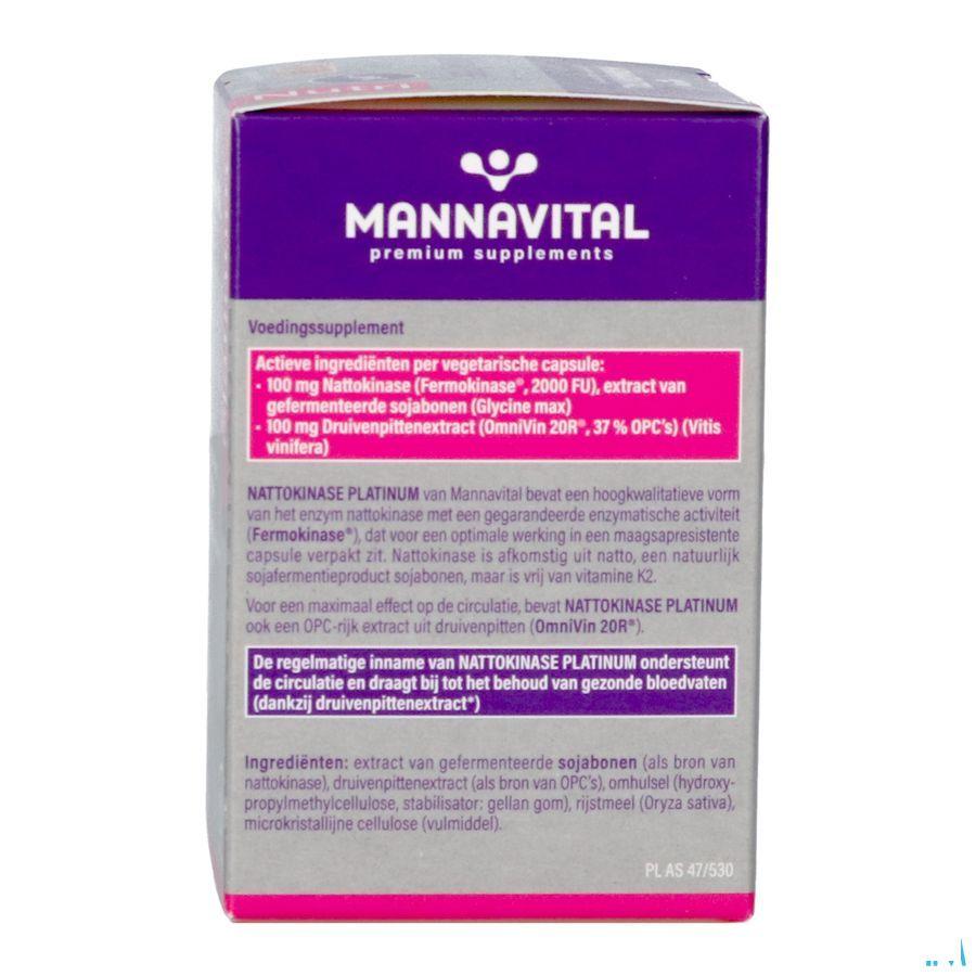 Mannavital Nattokinase Platinum + OPC V-Caps 90