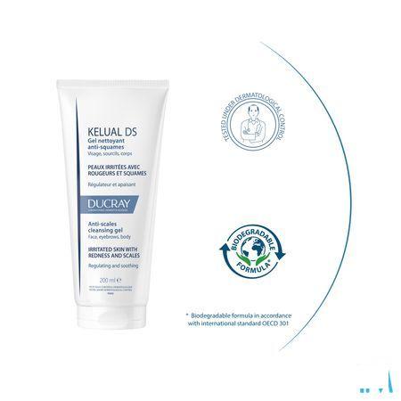 Ducray Kelual Ds Reinigingsgel A/Schilfers200 ml