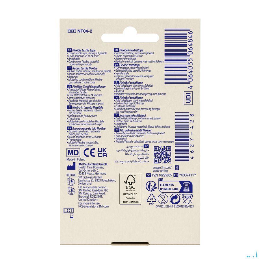 Nexcare 3M Textile Flexibele Tape 4,2m x 25mm Nt04-2