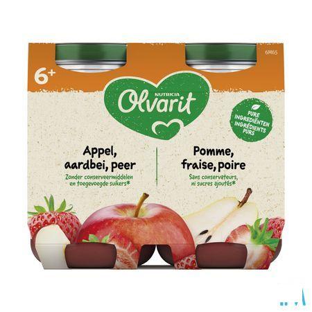 Olvarit Fruit Appel Aardbei 2x200 gr 6m61  -  Nutricia
