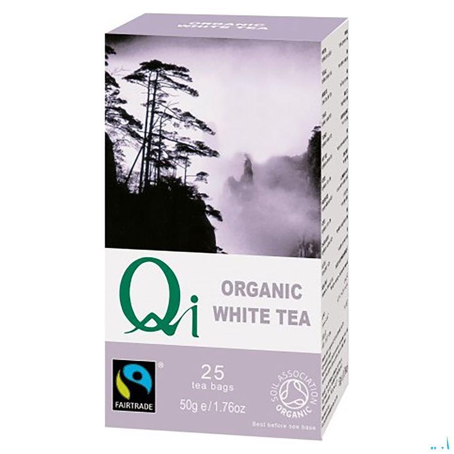 Qi Bio Witte Thee Builtjes 25  -  Mannavita