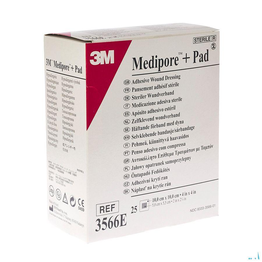 Medipore + Pad 3m 10x10,0cm 25 3566e  -  3M