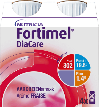 Diacare Fraise 4 x 200 ml