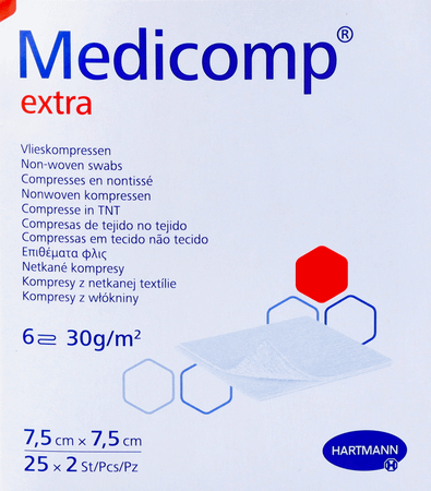 Medicomp Kompres Steriel 6Pl 7,5X7,5Cm 25X2 4110761  -  Hartmann