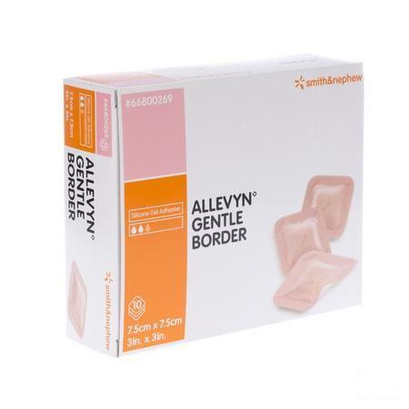 Allevyn Gentle Border Ster 7,5x 7,5cm 10 66800269  -  Smith Nephew