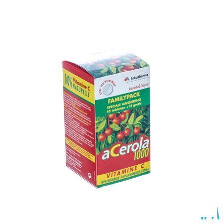 Arkovital Acerola 1000 Familypack Comprimes A Macher 60  -  Arkopharma