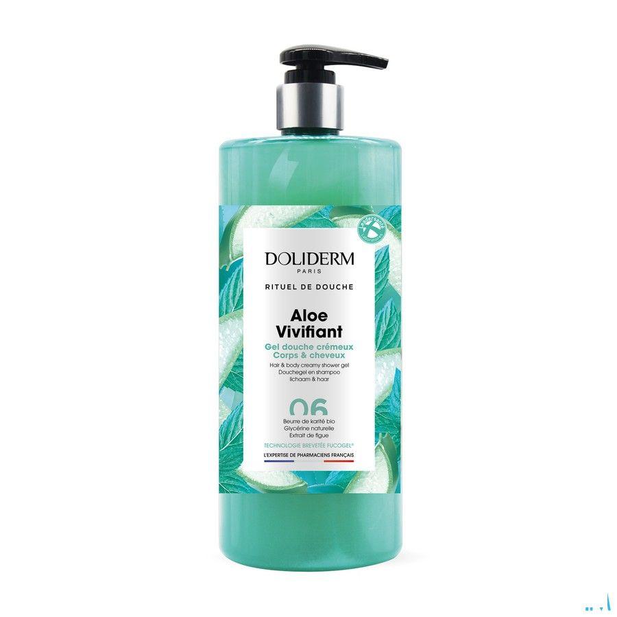 Doliderm Douchegel 2In1 Aloe Vivifiant Pompfl 1L
