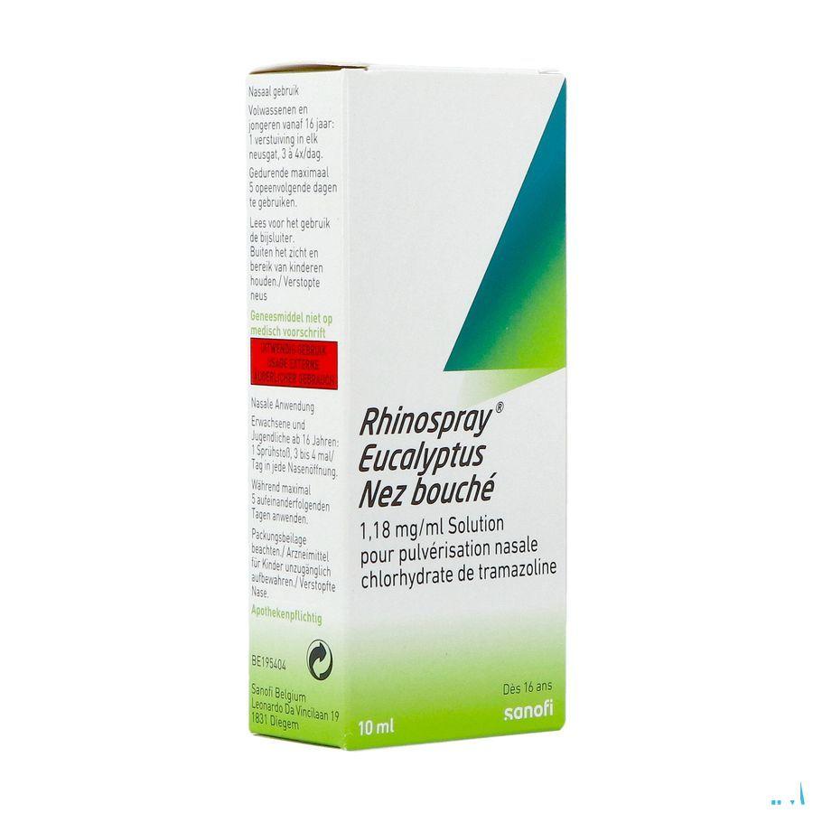 Rhinospray Eucalyptol Verstopte Neus 1,18mg/ml Neusspray 10 ml