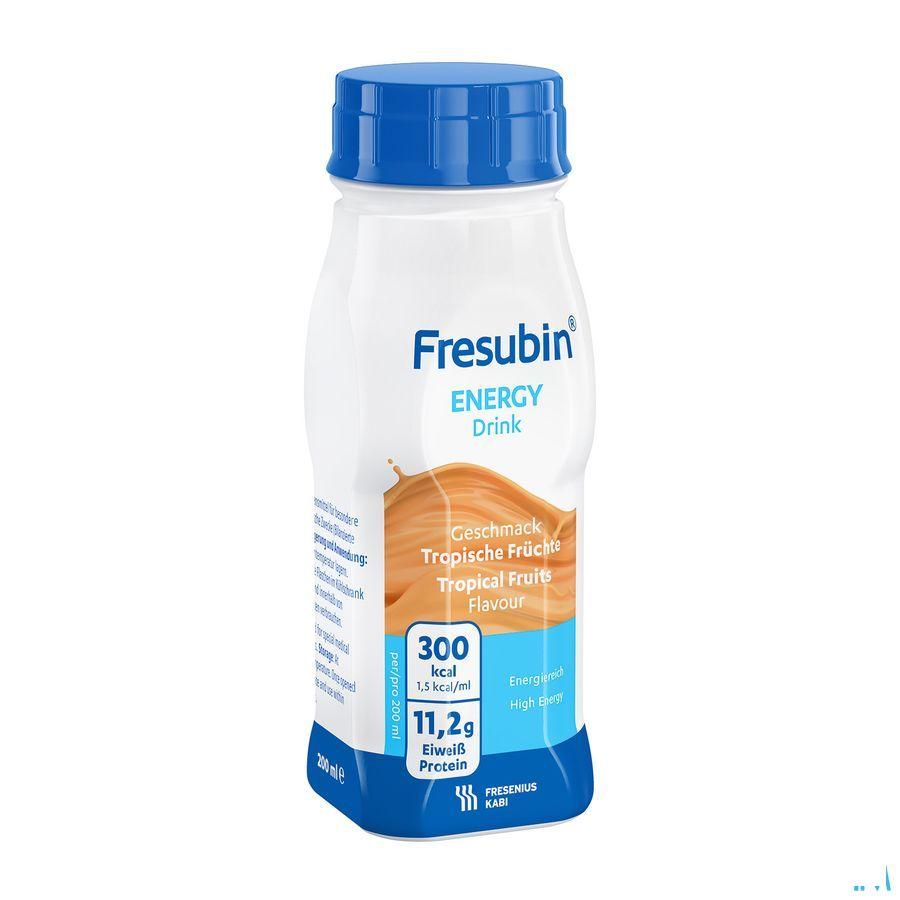 Fresubin Energy Drink Fruits Tropicaux Flacon 4x200 ml  -  Fresenius