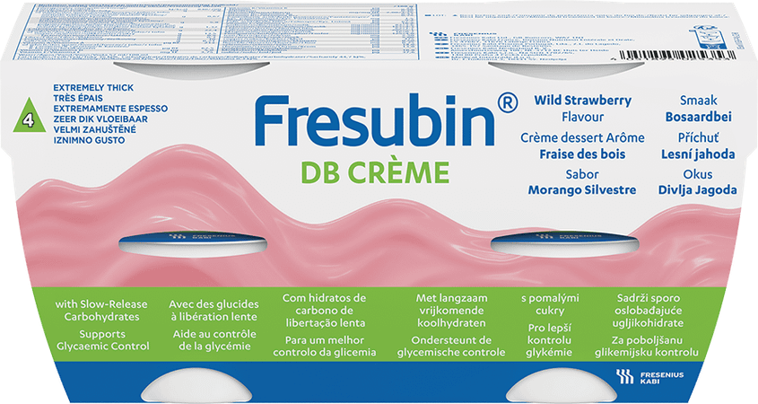 Fresubin Db Creme 125 gr Fraise Des Bois/bosaardbei  -  Fresenius