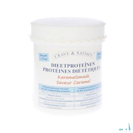 Crave & Satisfy Dieetproteinen Karamel Pot 200 gr