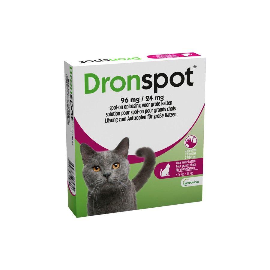Dronspot 96 mg/24 mg Spot-On Kat Groot >5-8Kg Pip 2