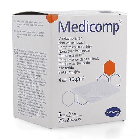 Medicomp Kompres Steriel 4L 5X5Cm 30G 25X2  -  Hartmann