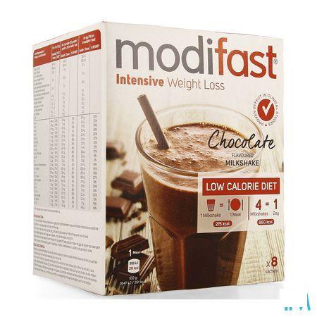 Modifast Chocolate Flavoured Milkshake 8x55 gr  -  Nutrition & Sante