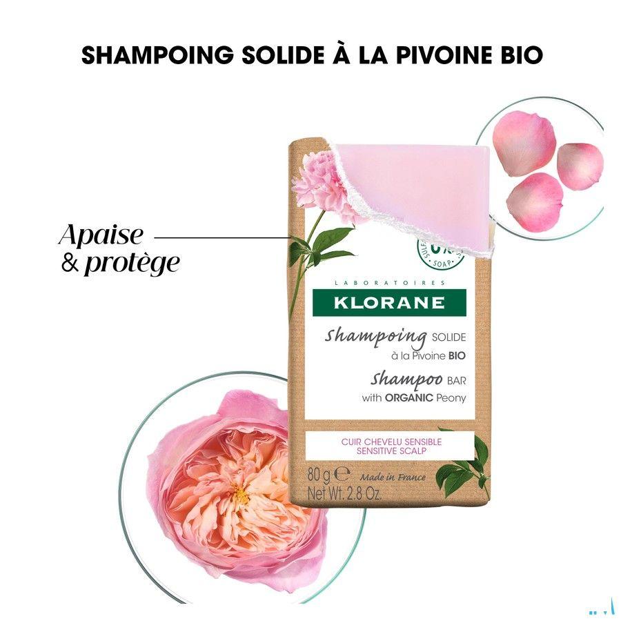 Klorane Capil. Shampoo Bar Pioenroos 80 gr