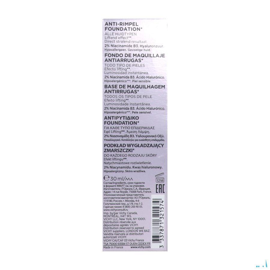 Vichy Fdt Flexilift Teint Anti rides 35 Sade 30 ml  -  Vichy