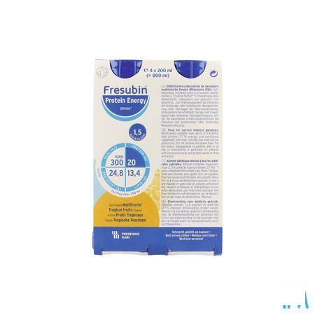 Fresubin Protein Energy Drink 200 ml Fruits Tropicaux/tropische Vruchten  -  Fresenius