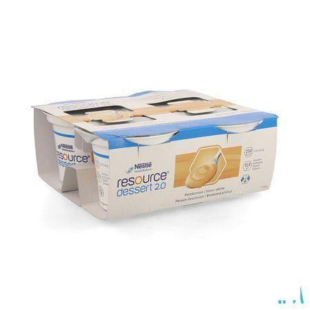 Resource Dessert 2.0 Perzik 4x125 G  -  Nestle