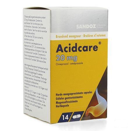 Acidcare 20 mg Sandoz Capsule Gastro Res 14 X 20 mg 