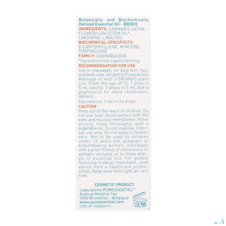Puressentiel Eo Gecultiveerde Hennep Bio 5 ml