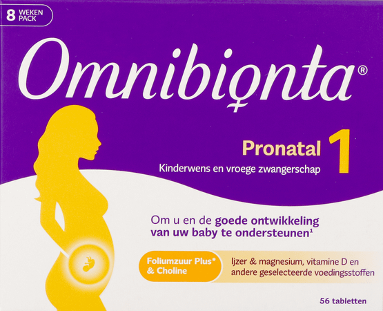 Omnibionta Pronatal 1Kinderwens Zwang.8weken Tabl56