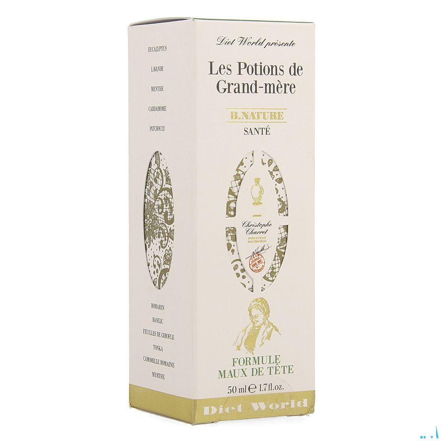 Les Potions Grand Mere Maux Tete Spray 50 ml  -  Diet World