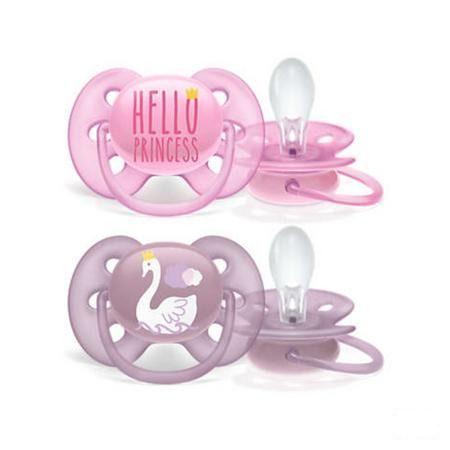 Philips Avent Fopspeen 6M+ Sofr Girl  -  Bomedys