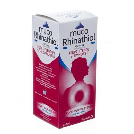 Muco Rhinathiol 5% Siroop Ad zonder suiker 250 ml