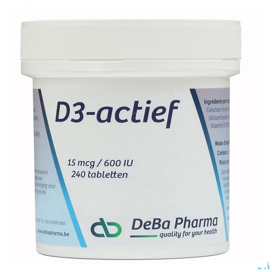 D3-actif Tabletten 240x15mcg  -  Deba Pharma