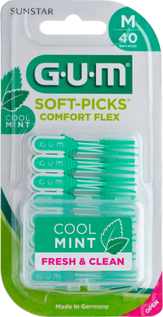 Gum Softpicks Comfort Flex Medium Mint 40