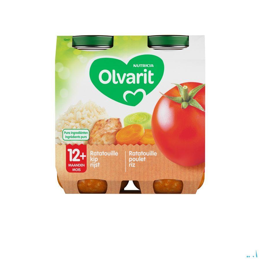 Olvarit Ratatouille Kip Rijst 2x250 gr 12m01  -  Nutricia