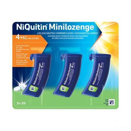 Niquitin 4,0 mg Minilozenge Comp A Sucer 60  -  Perrigo